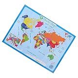 VOSAREA 3 Folhas Mapa Do Mundo