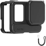 VRIG Capa Protetora De Silicone Para Insta360 Ace Pro Capa Protetora Com Protetor De Lente Para Insta360 Ace Pro Capa Preta Ace Pro 