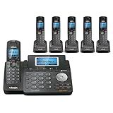 VTech DS6151 11 DECT 6 0 2 Linhas Telefone Expansível Sem Fio 5 Aparelho Acessório DS6101 11 Preto