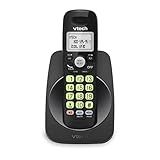 Vtech Telefone Sem Fio Dect 6.0 – Tela Azul, Botões Grandes, Full Duplex, Identificador De Chamadas, Fácil Montagem Na Parede, Alcance De 305 M