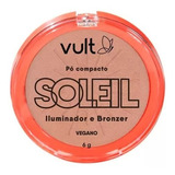 Vult Soleil Compacto Iluminador E Bronzer Em Pó 6g Maquiagem