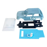 Vw Brasília Autorama Kit Chassi vidro piloto Impr 3d 1 32