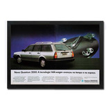 Vw Quantum Gls 1988 Quadro Propaganda Original Revista