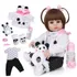 Vxn Bebe Reborn Boneca Realista Panda Silicone 48cm