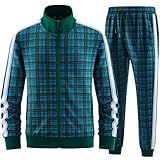 W JIANWANG Conjunto De Agasalho Masculino De 2 Peças Jw 3101 Verde 3X Large