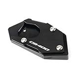 W Suporte Lateral Para Extensão De Pé De Motocicleta Placa De Suporte Ampliada Para Honda Cb400sf Cb 400 Cb400 1998 2020 Y Black 