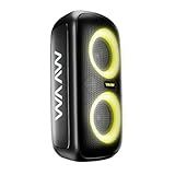 WAAW INFINITE 100 Caixa De Som Bluetooth IPX4 Stereo Conexão TWS 4 Alto Falantes Luzes De LED Dinâmico Bateria De Até 14 Horas 100W RMS