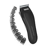 Wahl USA Clipper Kit De Corte De Cabelo Sem Fio De íon De Lítio   Kit Recarregável De Cuidados E Aparamento Com 12 Pentes Guia Para Corte De Cabelo E Aparar Barba Grande   Modelo 79608