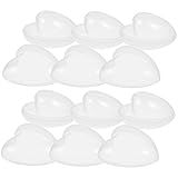 Wakauto 8 Unidades Gacha Box Transparente Cápsula De Máquina De Garra Moldes De Bombas De Banho Cápsulas De Mini Garra Cápsula De Vending Machine Plástico Em Forma De Coração Filho Decorar