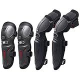 Wakauto Joelheiras De Motocicleta 4 Peças De Cotoveleiras Ajustáveis Joelheiras Protetoras De Cotovelo Para Motociclismo Corrida Patinação Motocross