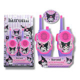 Walkie Talkie Infantil Kuromi Radio Comunicador Hello Kitty