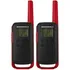 Walkie-talkie Motorola Talkabout T210 20 Milhas / 32 Km Bandas De Freqüência 22 Cor Preto/vermelho