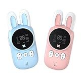 Walkie Talkies Para Crianças A Partir De 6 Anos- Brinquedo Interativo Com 22 Canais E Alcance De 3 Km- Ideal Para Aventuras Internas E Externas Com Irmãos- Primos E Pais E Filhos