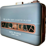 Walkman Fita Cassete Player Stereo Azul