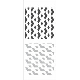 Wall Stencil 17x42 Estamparia Geometrica opa 2874 