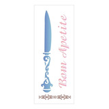 Wall Stencil 17x42 Talher Faca 1391
