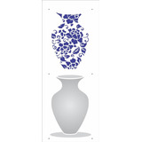 Wall Stencil 17x42 Vaso Estampado I opa 2892 