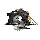 WAP Serra Circular Elétrica Manual 1500W 5400 Rpm Esc 1500 Com Guia Laser Segurança Safe System E Disco De Corte 185Mm Para Cortar Madeira 127V