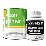 Wash Primer Amarelo Kit 900ML Maxi Rubber Tinta 600ML Catalisador 300ML