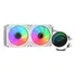 Water Cooler Gamer K-mex Wac8, Infinite Space White, 240mm Led Argb