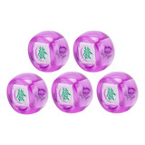 Water East South West North Dice 5 Peças Mahjong Wind Direct