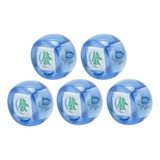 Water East South West North Dice 5 Peças Mahjong Wind Direct