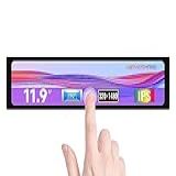 Waveshare 11 9inch Capacitive Touch Screen LCD 320×1480 Resolution H×V HDMI Display Port IPS Display Panel Toughened Glass Cover