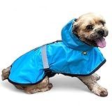 WAY PET Capa De Chuva Refletiva Para Cachorros 100 Nylon Ajustável Com Capuz Roupas De Chuva Para Cães Segurança E Conforto Para Cachorros Grande MACHO 