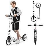 WAYPLUS Patinete Para Crianças A Partir De 6 Anos Crianças Adolescentes E Adultos Carga Máxima De 109 Kg Dobrável Leve Rodas Grandes De 20 Cm Para Crianças Adolescentes E Adultos 4 Níveis