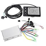 WBTY Controlador De Motor Sem Escova- Controle De Motor à Prova D-água 24V-48V- Painel De Visor LCD- Kit De Controle Sem Escova Para Scooter De Bicicleta Elétrica -36V-48V 350W-