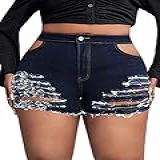 WDIRARA Shorts Jeans Feminino Plus Size