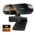 Webcam 4k Ultra Hd Alta Definição Com Suporte Tripé Cor Preto