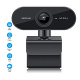 Webcam Câmera Hd 1080p Com Microfone Embutido Pc Cor Preto