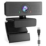 Webcam Com Microfone HD 1080p Web Cam Mic Para Laptop PC Mac Câmera De Computador USB Desktop Streaming De Vídeo Cancelamento De Ruído Jogos Skype Facetime YouTube Zoom Network Compatível