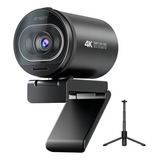 Webcam Emeet S600 4k Com Foco Automático Com Microfones E Tripé Preto