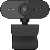 Webcam Full HD 1080P Com Microfone Home Office VideoConferencia Câmera USB Para Computador Notebook Aulas Online Plug - Play Premium