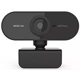 Webcam Full Hd 1080P Preta Computador Câmera Usb Visão 360  Com Microfone Home Ofice   Microfone   Teans  Zoom  Meet  Hangouts  PREMIUM  GOLLATE 