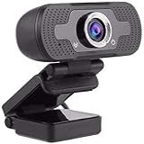 Webcam Full HD 1080P USB Mini Camera Com Microfone Integrado