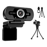 Webcam Full Hd 1080p Wb Com Microfone Antirruído + Tripé