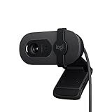 Webcam Full HD Logitech Brio 100 Com Microfone Integrado  Proteção De Privacidade  Correção Automática De Luz E Conexão USB A   Grafite