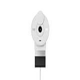 Webcam Full HD Logitech Brio 300 Com Microfone Com Redução De Ruído  Proteção De Privacidade  Correção Automática De Luz E Conexão USB C  Branco