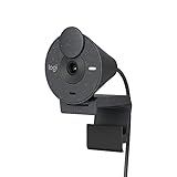 Webcam Full HD Logitech Brio 300 Com Microfone Com Redução De Ruído Proteção De Privacidade Correção Automática De Luz E Conexão USB C Grafite
