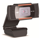 Webcam Hd 720p Usb 2.0 Com Microfone Preto - C3 Tech