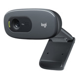 Webcam Hd Com Microfone Embutido C270 Logitech Cor Preto Nf