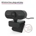 Webcam Home Ofice ! Microfone ! Teans, Zoom, Meet, Hangouts! Cor Preto