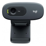 Webcam Logitech C270  Resolução Hd 720p 30fps  Microfone