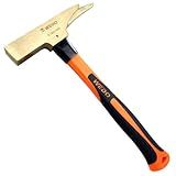 WEDO Martelo De Carpinteiro Sem Faísca Martelo De Moldura De 600 G Com Cabo De Fibra De Vidro Martelo De Garra Reta De Bronze De Alumínio Comprimento 330 Mm Certificado BAM FM