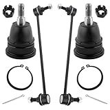 WEDOAUTO 4 Peças Juntas Esféricas Inferiores Dianteiras Barra Oscilante Link Final Adequado Para Chrysler Town Country 2008 2016 Para Dodge Grand Caravan 2008 2019 Para Ram C V 2012 2015 Para