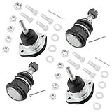 WEDOAUTO Kit De Juntas Esféricas Superiores E Inferiores Dianteiras 4 Peças Adequado Para Chevrolet C10 Pickup Van Suburban G20 P10 Van R10 R1500 Para GMC C15 Suburban G2500 C1500 Van Pickup G25 P15
