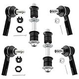 WEDOAUTO Kit De Suspensão De 6 Peças Terminais De Direção Externas Internas Dianteiras Barra Estabilizadora Dianteira Conjunto De Elos De Barra Oscilante Adequado Para Nissan Xterra 2000 2001 2002